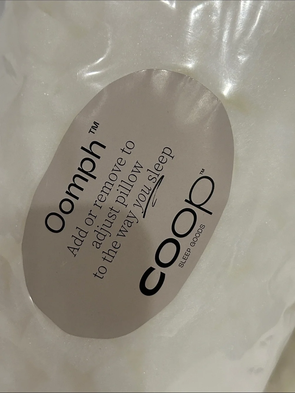 Coop Pillow Oomph 2 refill only NEW